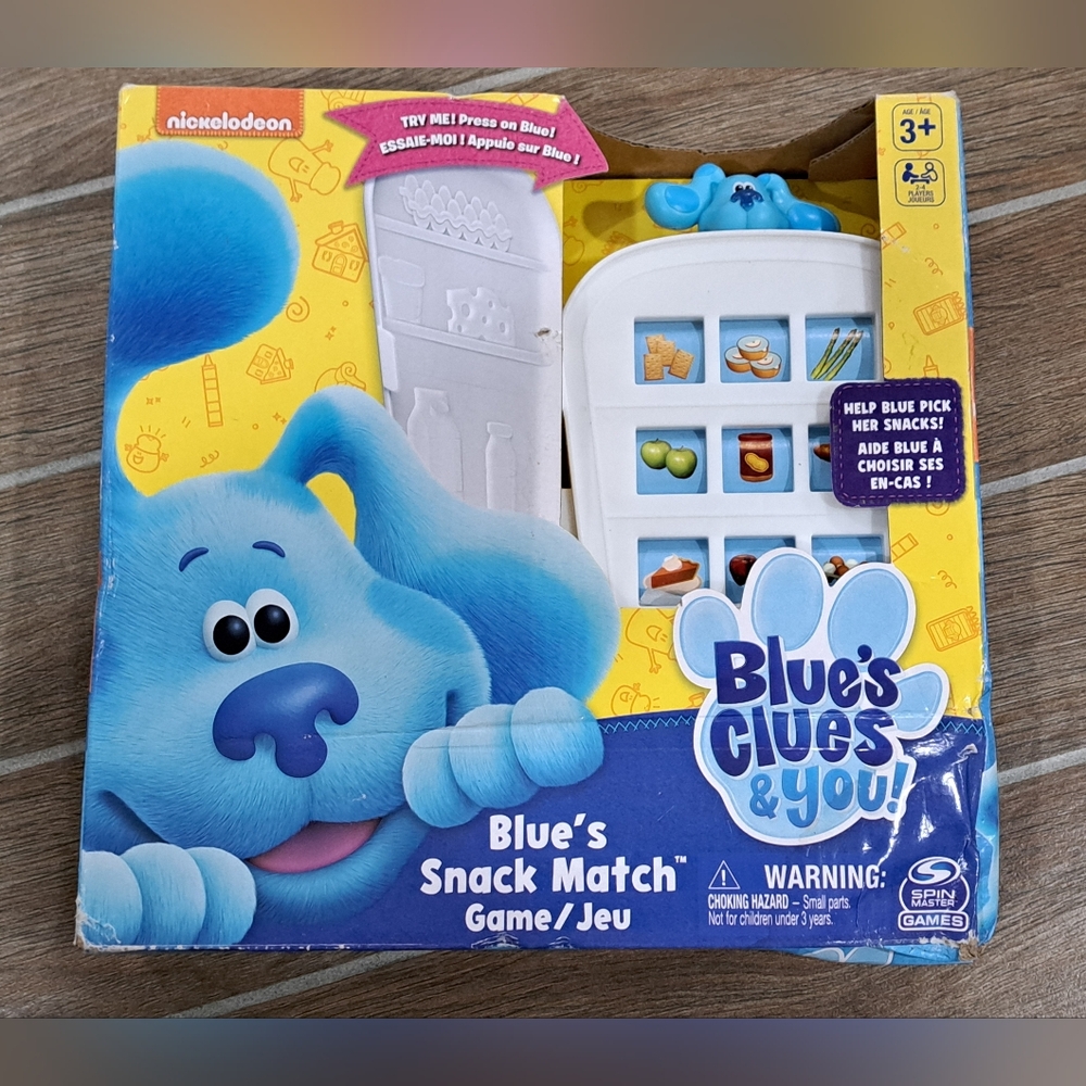 Nickelodeon Blue’s Clues Snack Matching Board Game Family & Kids +3 NEW